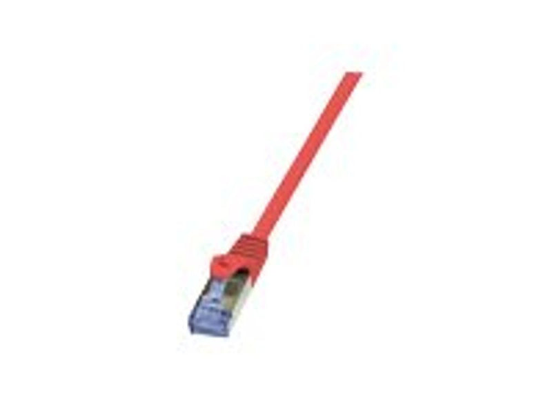 "Patch Cable Cat.6A S/FTP red 0,25m, PrimeLine"