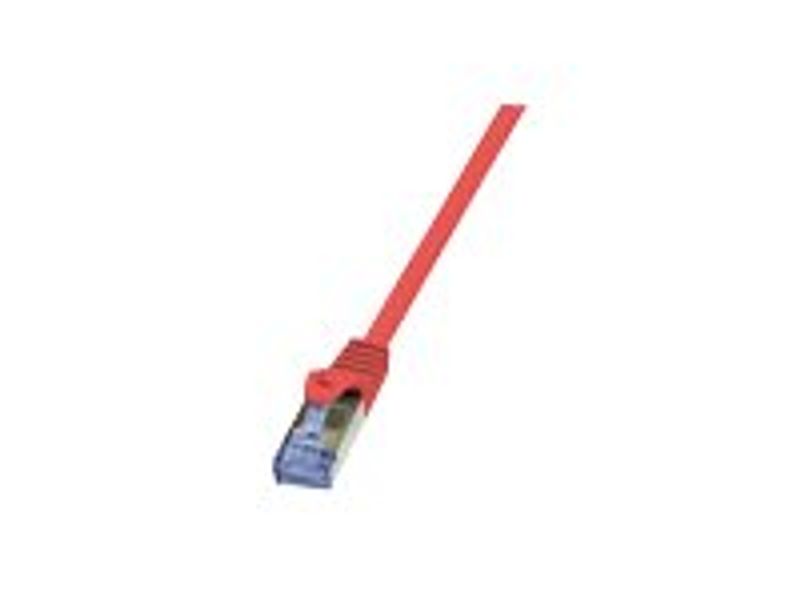 Logilink Patch Cable Cat.6A S/FTP red 3,00m, PrimeLine