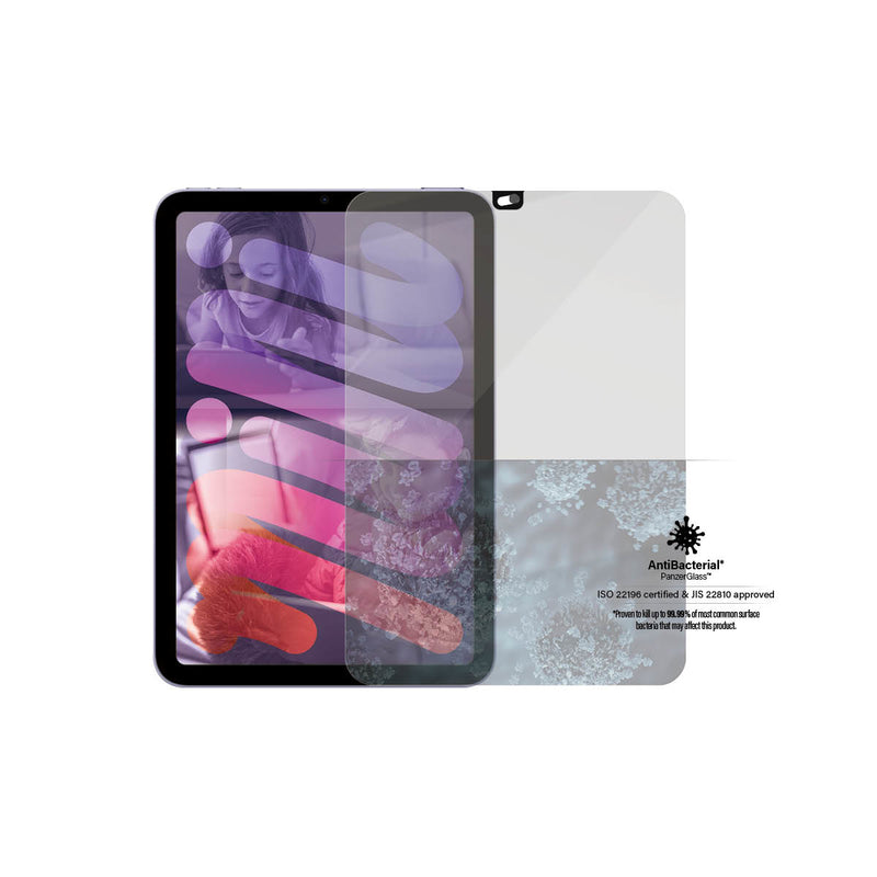 PanzerGlass Glass Screen Protector - Clear - For 21.1 cm (8.3") LCD iPad mini - Impact Resistant Scratch Resistant Fingerprint Resistant