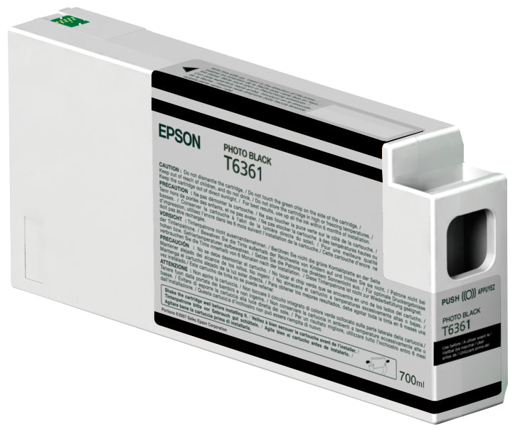 Epson Original UltraChrome HDR Druckerpatrone schwarz 700ml (C13T636100)