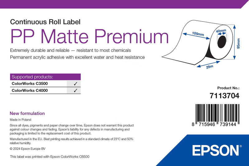 PP MATTE LABEL PREMIUM