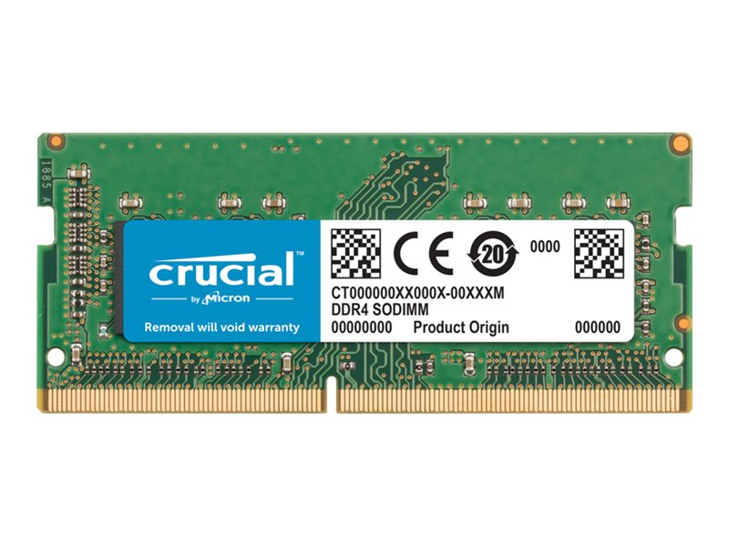 Crucial - DDR4 - module - 8 GB - SO-DIMM 260-pin - 2400 MHz / PC4-19200 - unbuffered