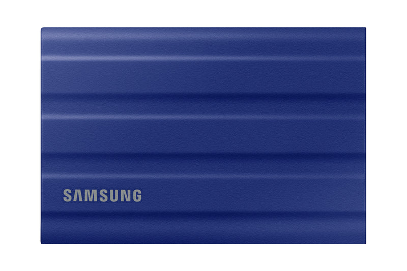 Samsung T7 Shield MU-PE1T0R - SSD - encrypted - 1 TB - external (portable) - USB 3.2 Gen 2 (USB-C connector) - 256-bit AES - blue