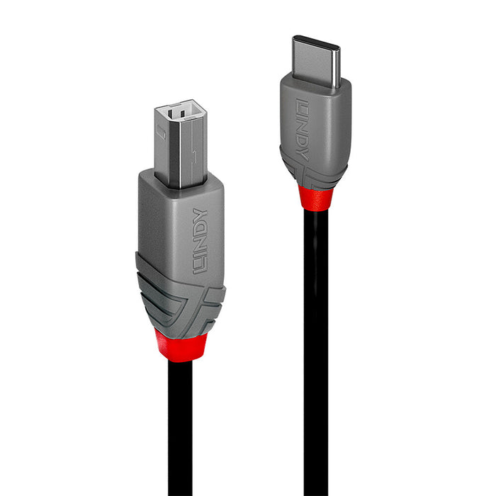 Lindy 1M Usb 2.0 Typ C To B Cable Anthra Line