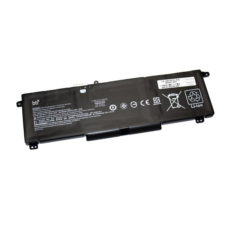 BTI 71Wh 6 cell HSTNN-DB9U compatible battery for HP - COMPAQ OMEN 15Z-EN100 OMEN 15Z-EN000 OMEN 15T-EK100 OMEN 15T-EK000 OMEN 15-EN1N1XXX