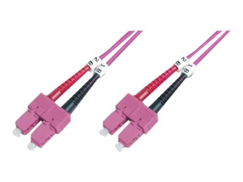 DIGITUS LWL Patchkabel SC -> SC 2.00m Multimode Duplex OM4
