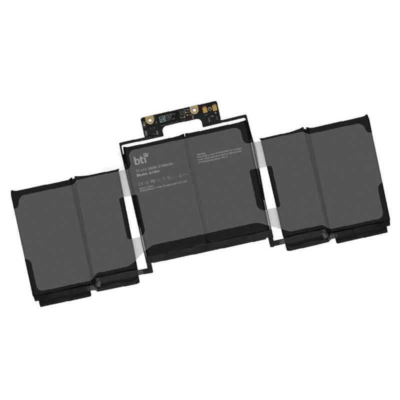 BTI 58Wh 6 cell MWP72LL/A compatible battery for APPLE 020-02497 MACBOOK PRO 13 A2251 MACBOOK PRO 13 A1989 MACBOOK PRO 13-INCH 2018 MR9Q2LL/A