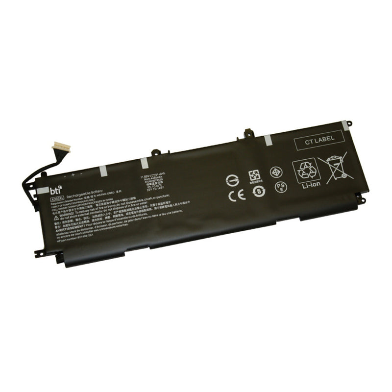 BTI 51.4 3 cell 921439-855 compatible battery for HP - COMPAQ ENVY 13-AD182TX ENVY 13-AD181TX ENVY 13-AD180TX ENVY 13-AD179TX ENVY 13-AD178TX