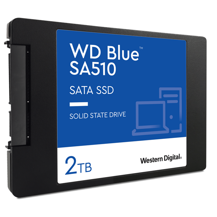 WD Blue SA510 WDS200T3B0A-00C7K0 - SSD - 2 TB - internal - 2.5" - SATA 6Gb/s