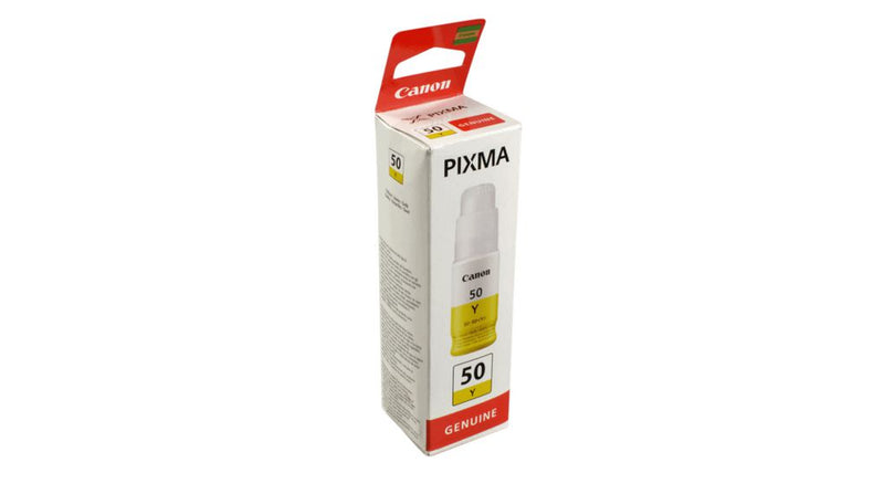 Canon GI 50 Y - Yellow - original - ink refill - for PIXMA G5050, G6050, G7050, GM2050, GM4050