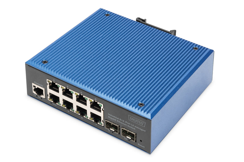 Digitus 8+2P Industrial Gigabit Ethernet Switch L2 managed