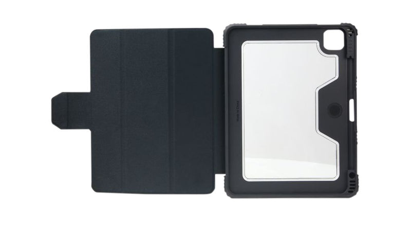 DICOTA Folio Case - Flip cover for tablet - thermoplastic polyurethane (TPU), polycarbonate, recycled PET - black - 11" - for Apple 10.9-inch iPad Air