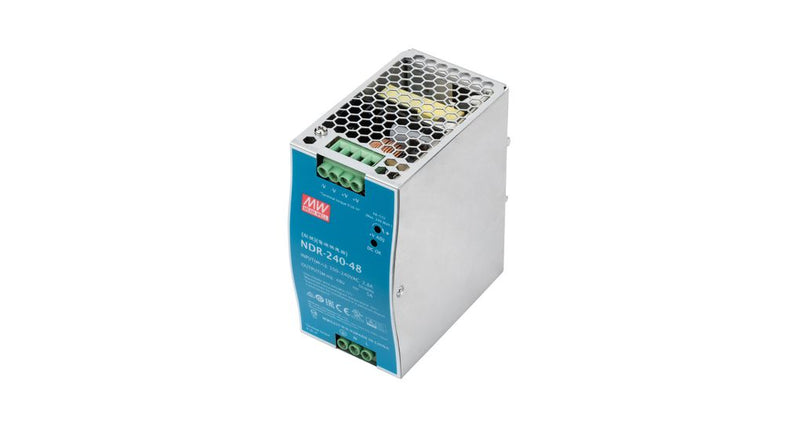 Industrial Power Supply 48V DC, 240W AC-DC, metal case, DIN rail mountable
