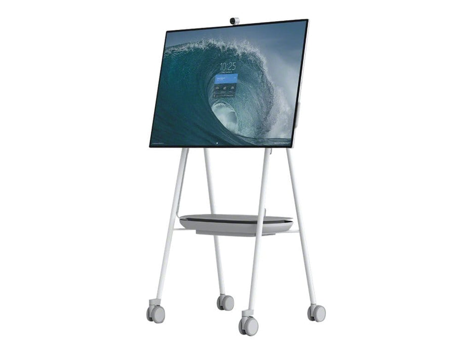 Cart for interactive flat panel grey, arctic white, pewter for the Surface Hub 2 & 3 50”"