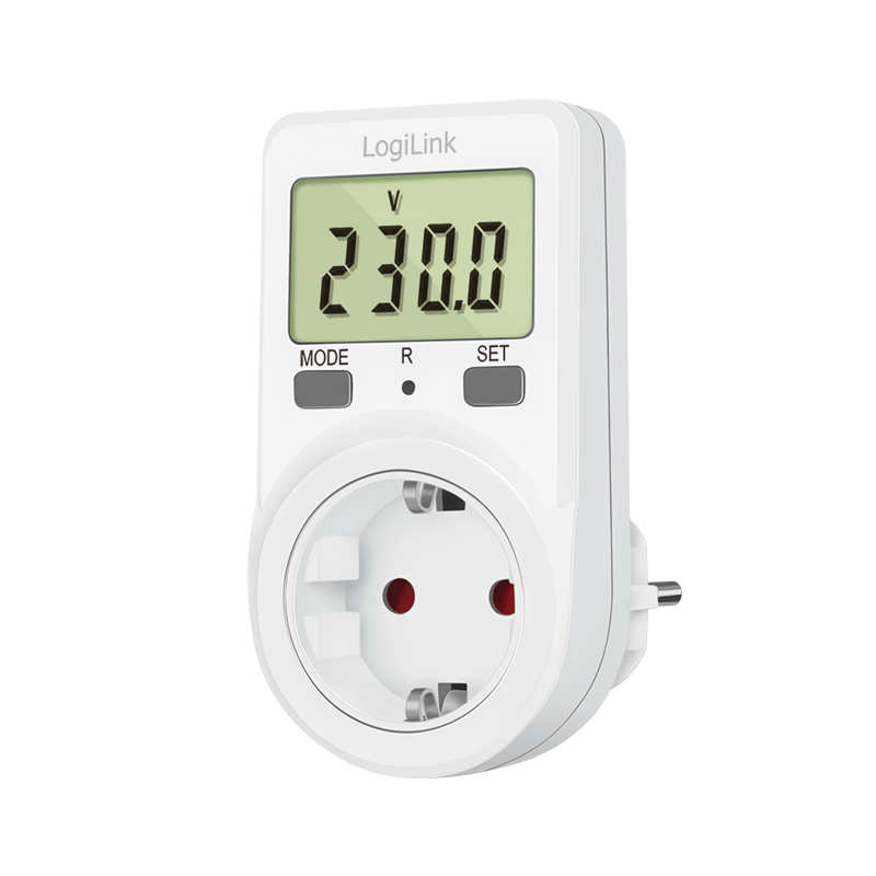 Logilink Energy Cost Meter, 1.5 LCD display, single tariff