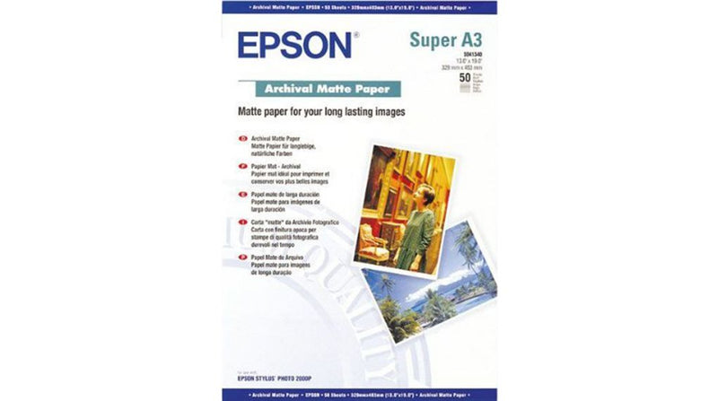 Epson Archival Matte Paper A 3+ 50 Blatt, 189 g S 041340