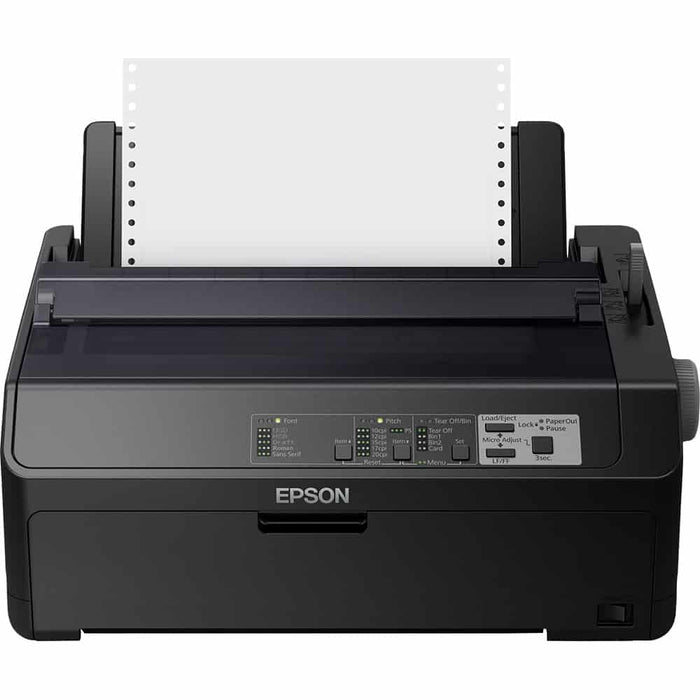 Epson FX 890II - Printer - B/W - dot-matrix - Roll (21.6 cm), JIS B4, 254 mm (width) - 240 x 144 dpi - 9 pin - up to 738 char/sec - parallel, USB 2.0