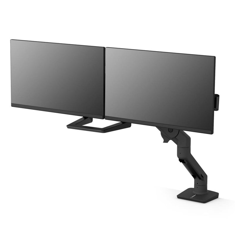 HX DUAL MONITOR ARM IN SCHWARZ TISCHHALTERUNG FUER MONITORE BIS
