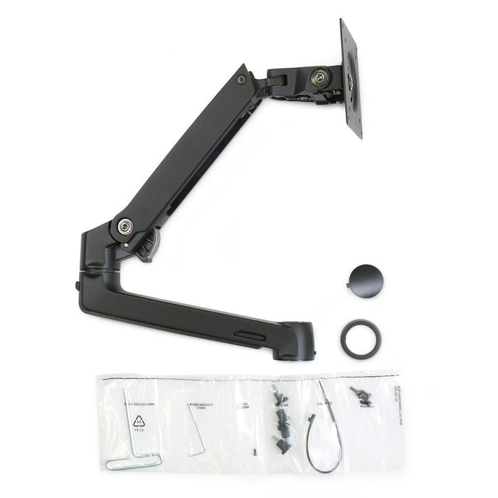 Ergotron LX - Mounting component (articulating arm, pole collar, extension) - Constant Force Technology - for LCD display - matte black - for P/N: 45-