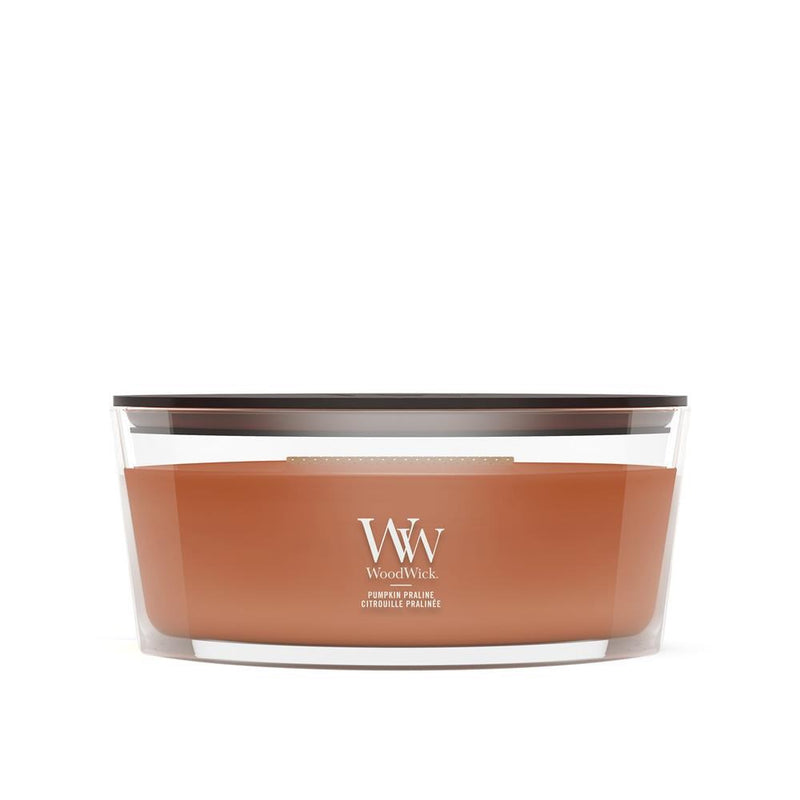 WoodWick Pumpkin Praline wax candle Ellipse Brown 1 pc(s)