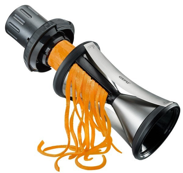 GEFU SPIRELLI XL trancheuse Manuelle Noir, Plastique acier inoxydable, Acier inoxydable