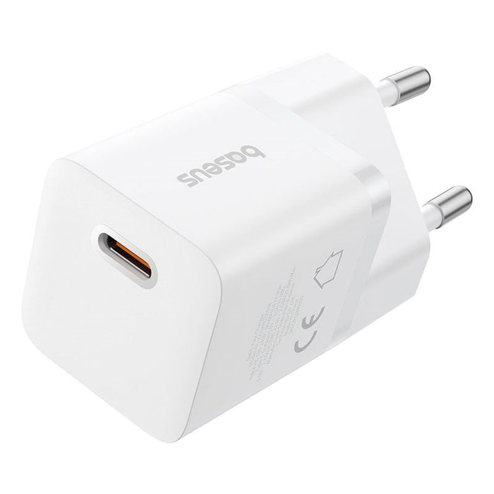 Baseus P10110909213-00 USB-C GaN5 mini 25W mains charger White