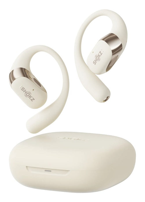 SHOKZ OpenFit 2 Headphones Wireless Ear-hook Calls/Music/Sport/Everyday Beige