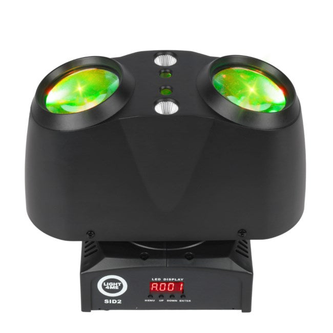 Light4Me SID2 - Lumière LED multi-effets 4-en-1 + effet faisceau/laser/stroboscope