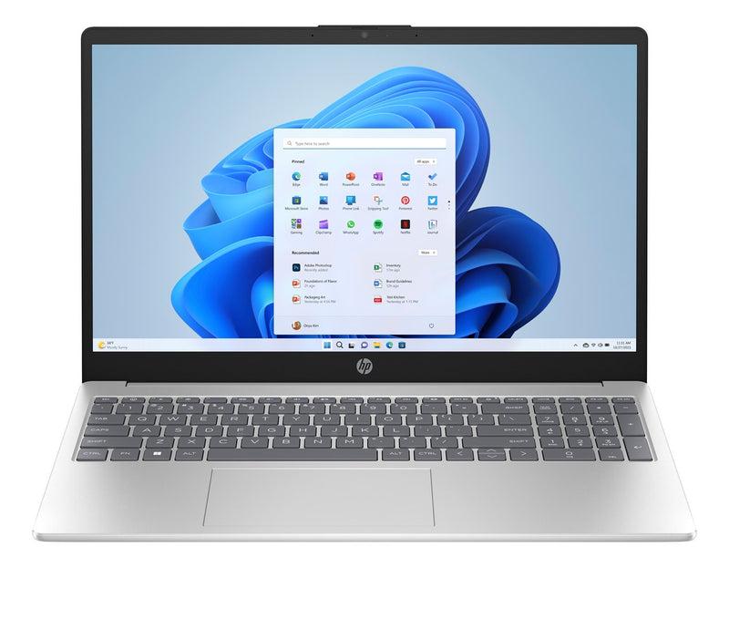 HP 15-fd1219nw Intel® Core™ i7-150U Laptop 39.6 cm (15.6") Full HD 16 GB DDR4-SDRAM 512 GB SSD Wi-Fi 6 (802.11ax) Windows 11 Home Silver