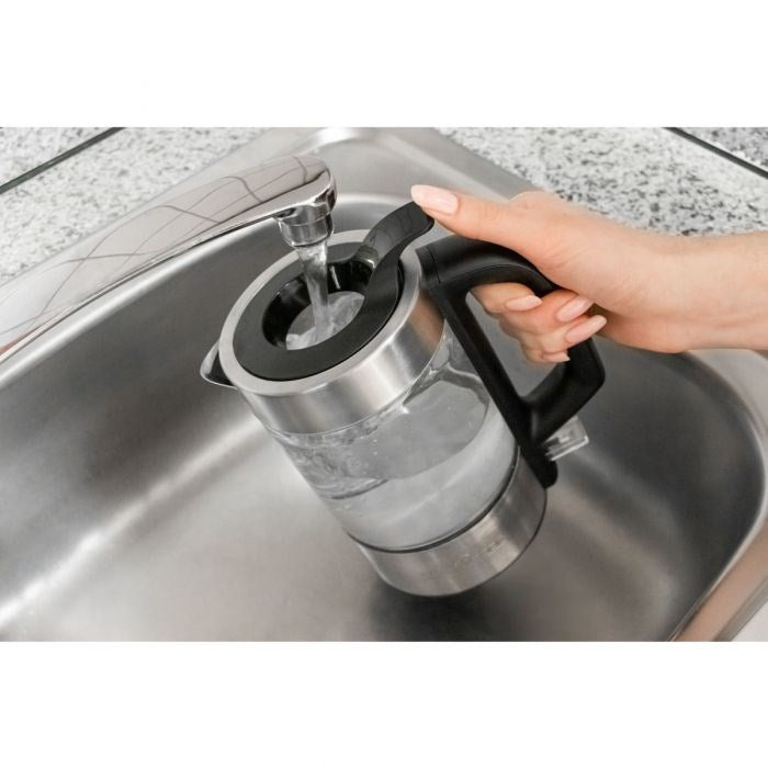 ProfiCook PC-WKS 1228 G electric kettle 0.5 L 1100 W Stainless steel, Transparent