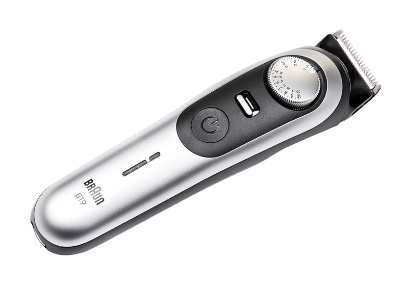 Braun BeardTrimmer 9 80789785 beard trimmer AC/Battery 20 2 cm Wet & Dry Grey