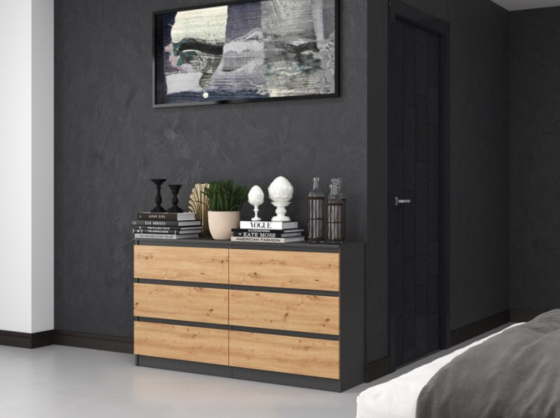 Topeshop M6 140 ANT/ART KPL chest of drawers
