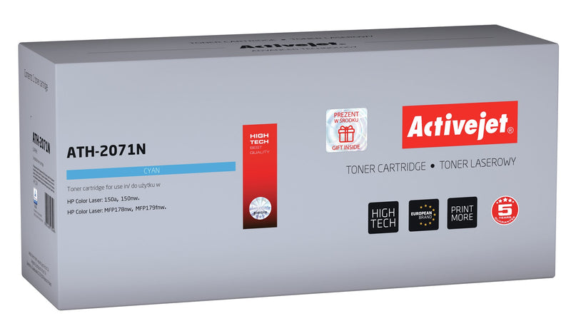 Activejet ATH-2071N toner (replacement for HP 117A W2071A; 2071A; Supreme; 700 pages; cyan)