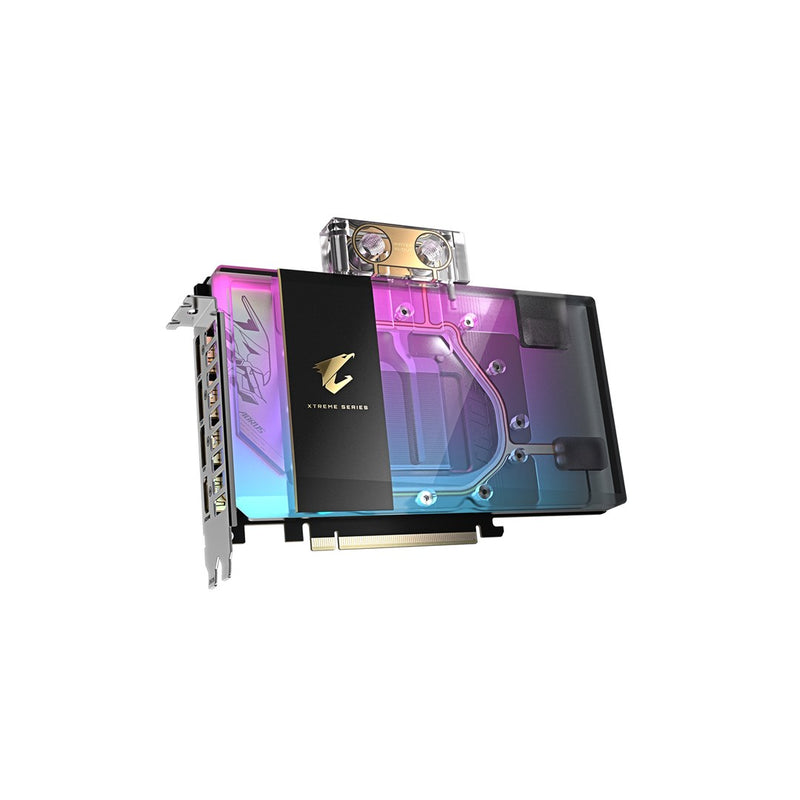 GIGABYTE AORUS GeForce RTX 5080 XTREME WATERFORCE WB 16G Graphics Card - 16GB GDDR7, 256bit, PCI-E 5.0, 2805MHz Core Clock, 3 x DP 2.1a, 1 x HDMI 2.1b