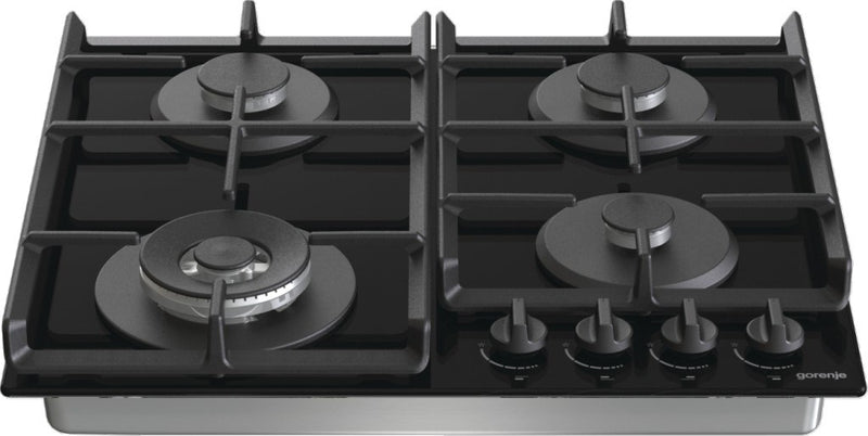 Gorenje GTW641EB hob Black Built-in 60 cm Gas 4 zone(s)