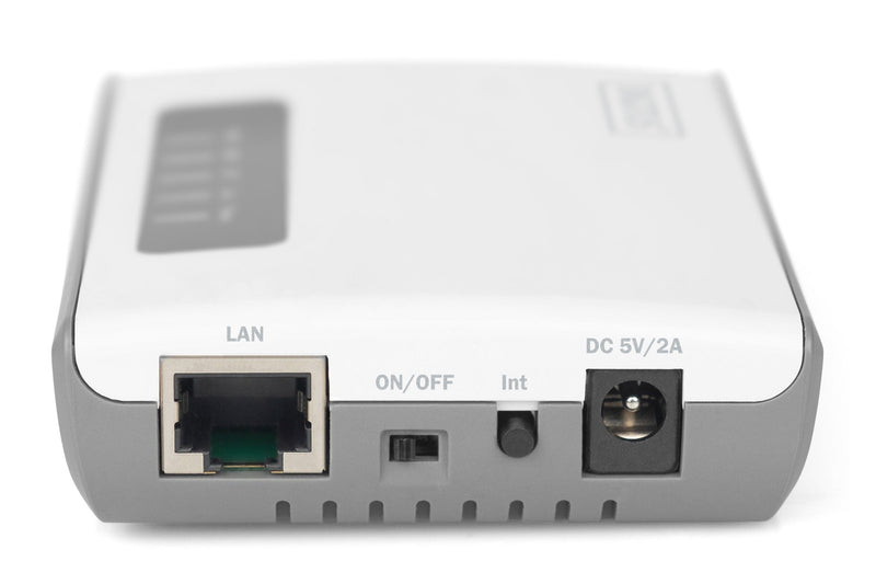 Digitus 2 Port USB 2.0 Kabelloser Multifunktionaler Netzwerkserver, 300 Mbit/s