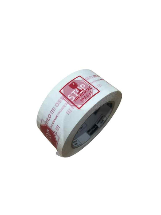 BSTech adhesive tape with print 48x100m "Careful glass" 6 pcs