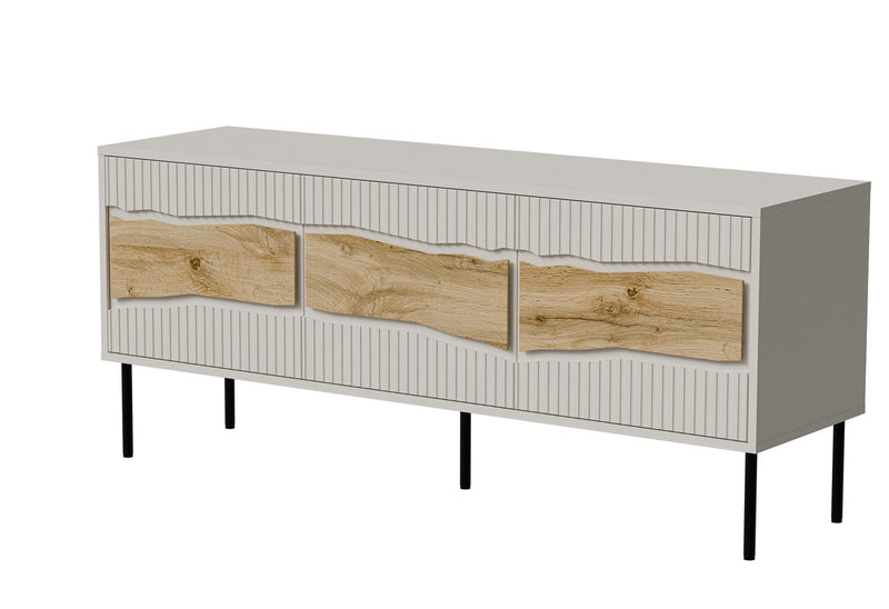 Cama INSERTO 3D TV cabinet 143.5x40x61.5 cashmere + LED