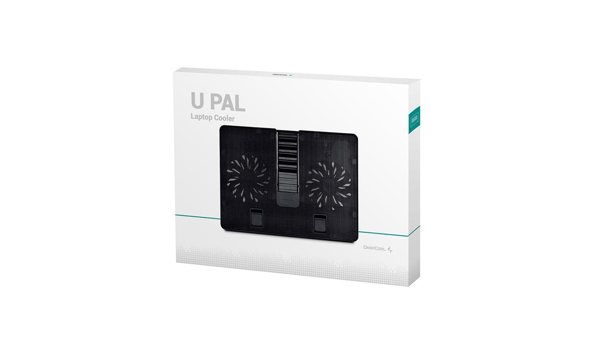 DeepCool U PAL laptop cooling pad 39.6 cm (15.6") 1000 RPM Black