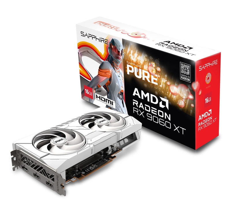 Graphics card. SAPPHIRE PURE RX 9060 XT GAMING OC 16GB