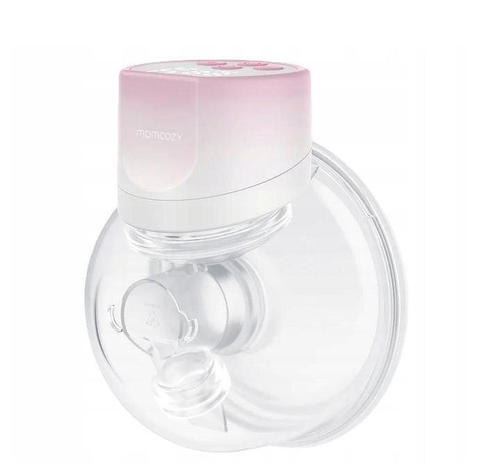MOMCOZY S12 Pro – Wearable Breast Pump, Pink, Single Set