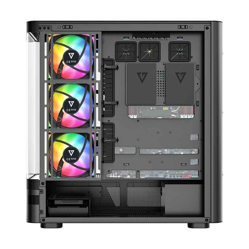 MODECOM Volcano Volcano AQ100 ARGB Midi Black