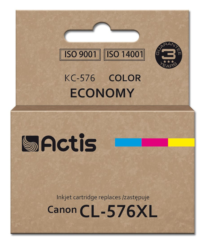 Actis KC-576 Canon Druckerpatrone, Ersatz für Canon CL-576XL; Supreme; 15 ml; Farbe: Cyan, Gelb, Magenta