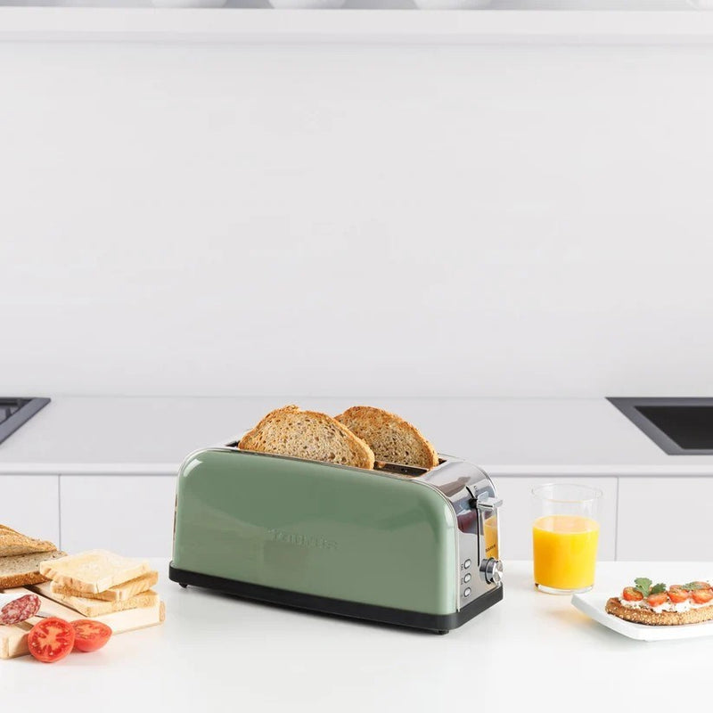 Taurus Vintage Olive-Coloured Toaster, 1500 W