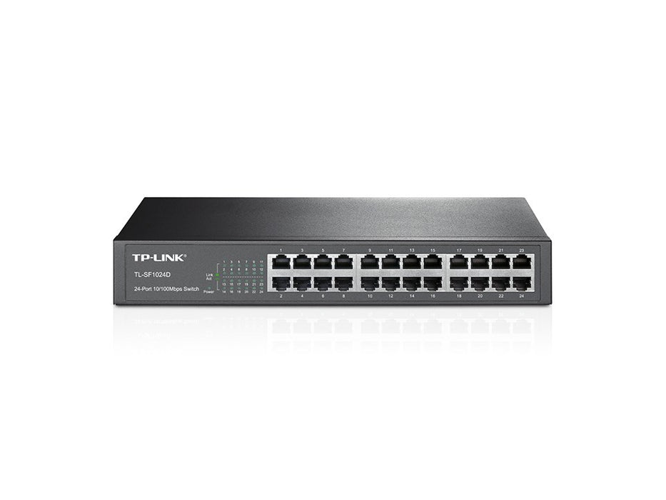 TP-Link TL-SF1024D 24 p 10/100M Switch, 13 inch rack-mount