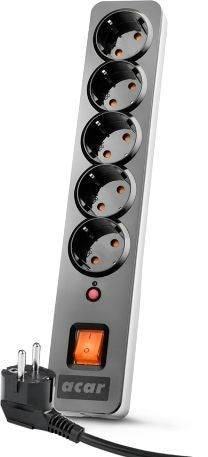 HSK DATA acar X5 Black 5 AC outlet(s) 230 V 3 m
