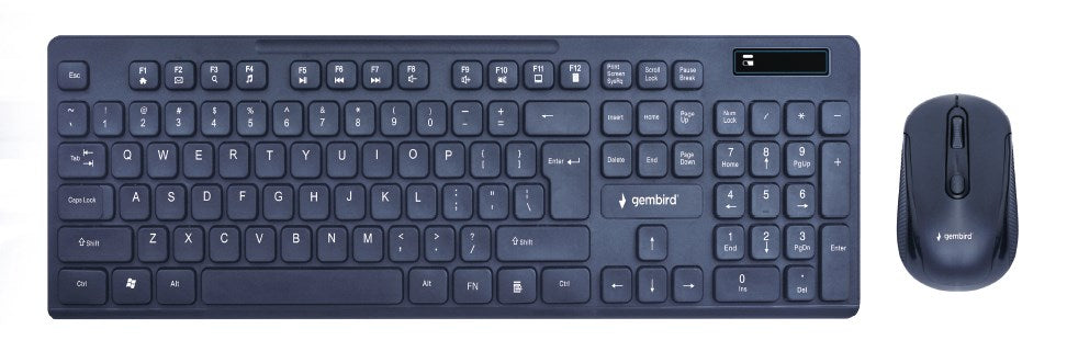 Gembird KBS-WCH-03 keyboard Mouse included Universal RF Wireless + USB QWERTY English Black