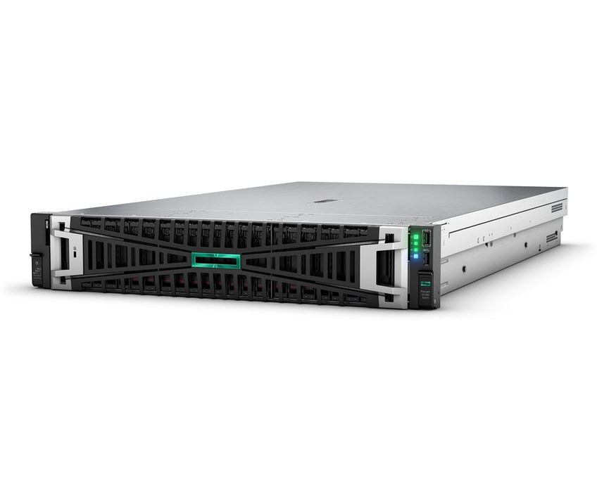 HPE ProLiant DL380 Gen11 4510 2.4GHz 12c 1P 64GB-R 8SFF MR408i-o 2x960GB SSD 2x1000W PS EMEA Server - This HPE pre built server includes the following