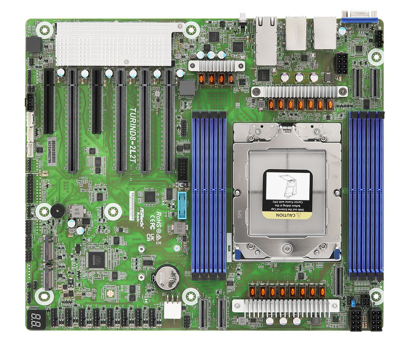 Asrock TURIND8-2L2T Hauptplatine AMD SoC Sockel SP5 CEB