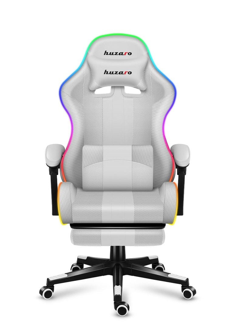 HUZARO FORCE 4.7 RGB White GAMING CHAIR